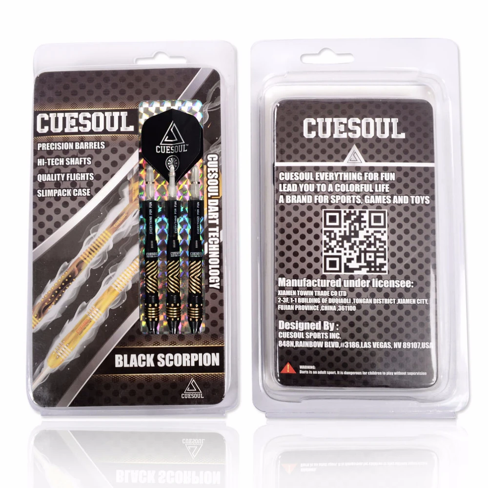 

CUESOUL 16 Grams Barrels Soft Needle Free Shipping Soft Darts Black Scorption