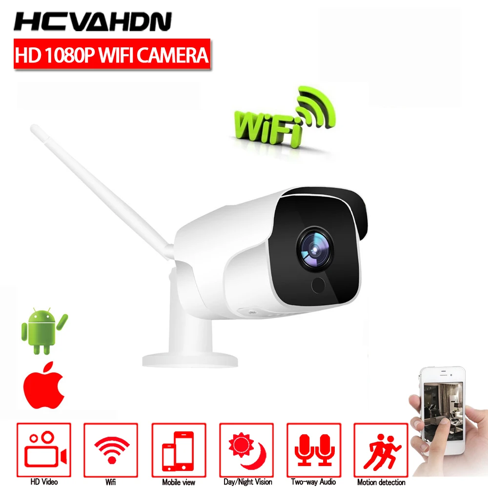 Камера видеонаблюдения HCVAHDN HD 1080P беспроводная водонепроницаемая с функцией