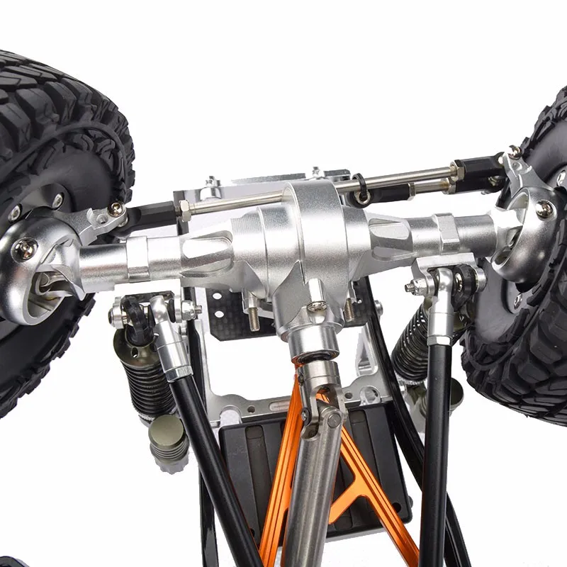 RC CNC сплав SCX10 шасси 1/10 масштаб 4WD Рок Гусеничный рама комплект в сборе с боковой ступенью боковой педали