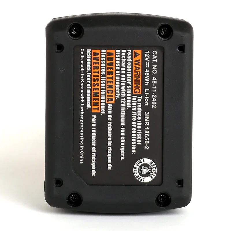 Для аккумулятора Milwaukee Mil 12V 4000mAh 48 11 2401 2402 C12 B BX M12|batteries batteries|battery battery batterybatteries for power