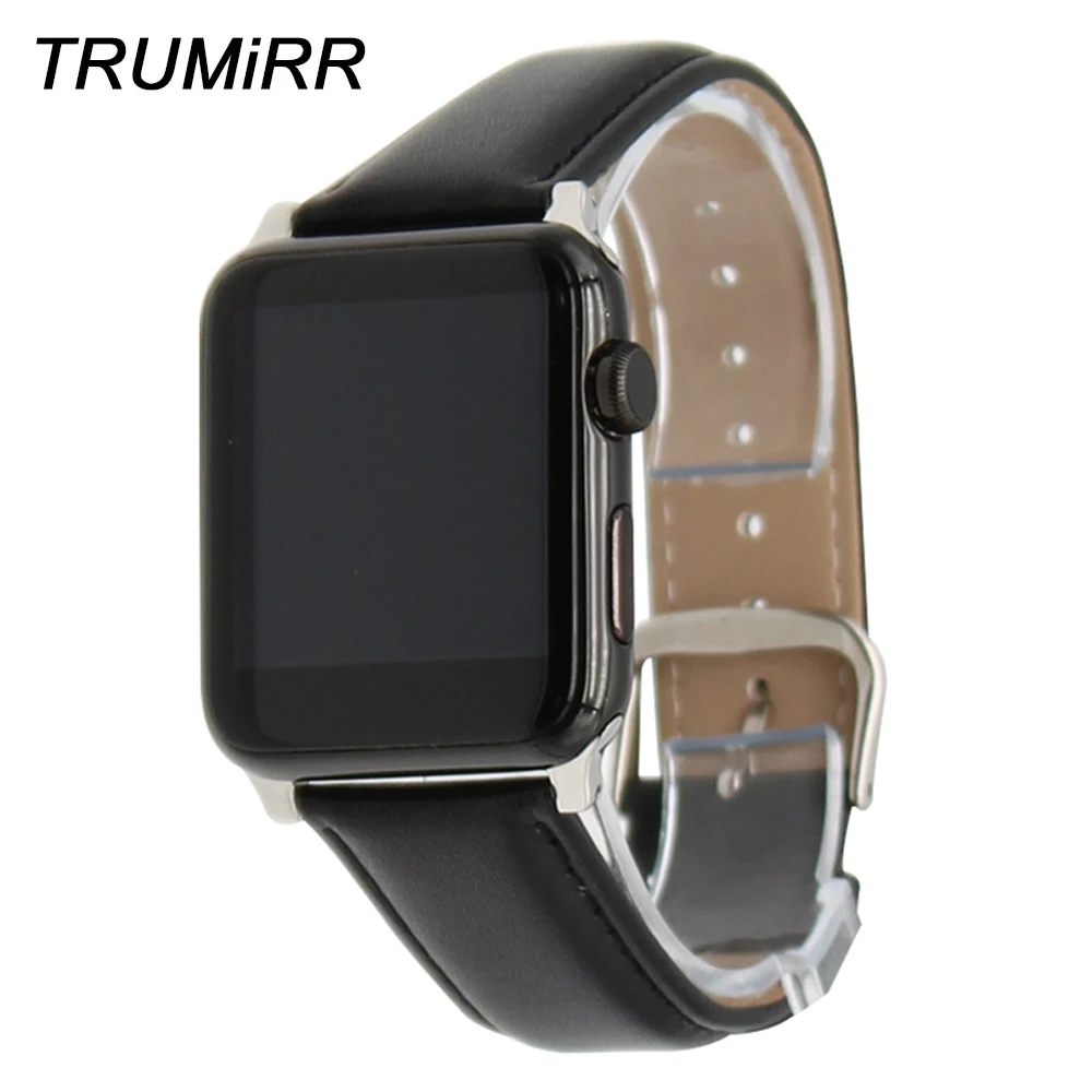 Ремешок для часов из натуральной кожи + адаптеры 38 мм 42 iWatch Apple Watch ремешок