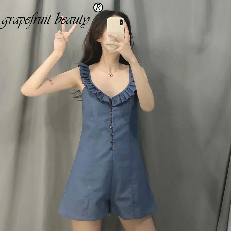 2019 женские комбинезоны летние хлопковые брюки свободного покроя с рукавами