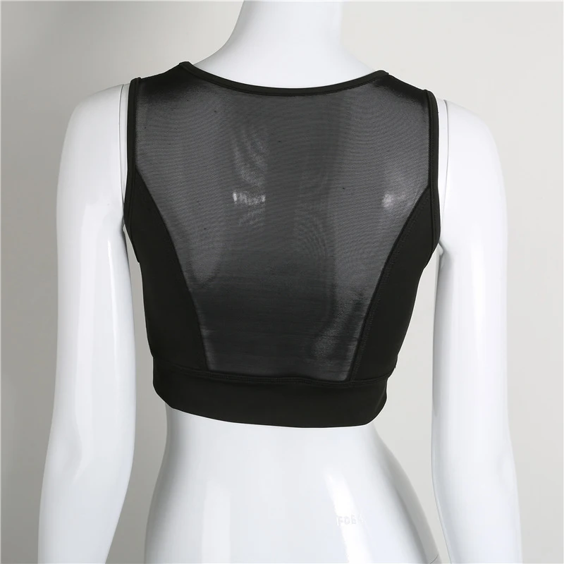 Женский облегающий Топ без рукавов черный однотонный топ с оборками на груди