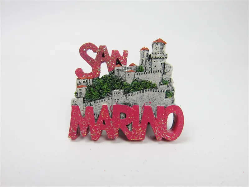 Ручной работы Республика Сан Марино крепление титано 3D магниты на холодильник