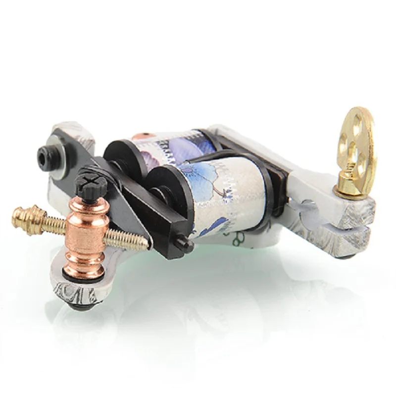 2015 Brand New Easy Use 10 Wrap Coils Steel Entry Level Beginner Tattoo Machine Gun Set Shader Body Art Hot Sale | Красота и здоровье