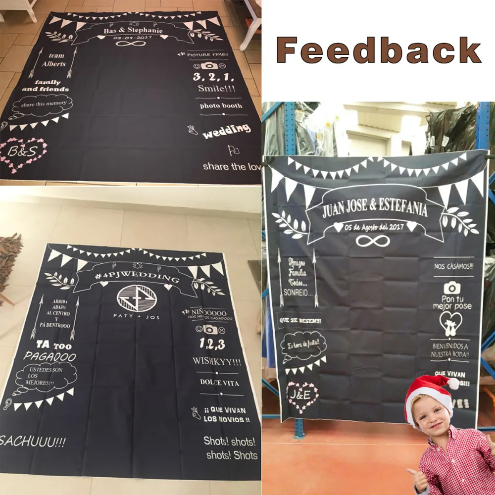 Allenjoy пользовательская Свадебная доска Дата фамилия фотосессия фотография photo booth