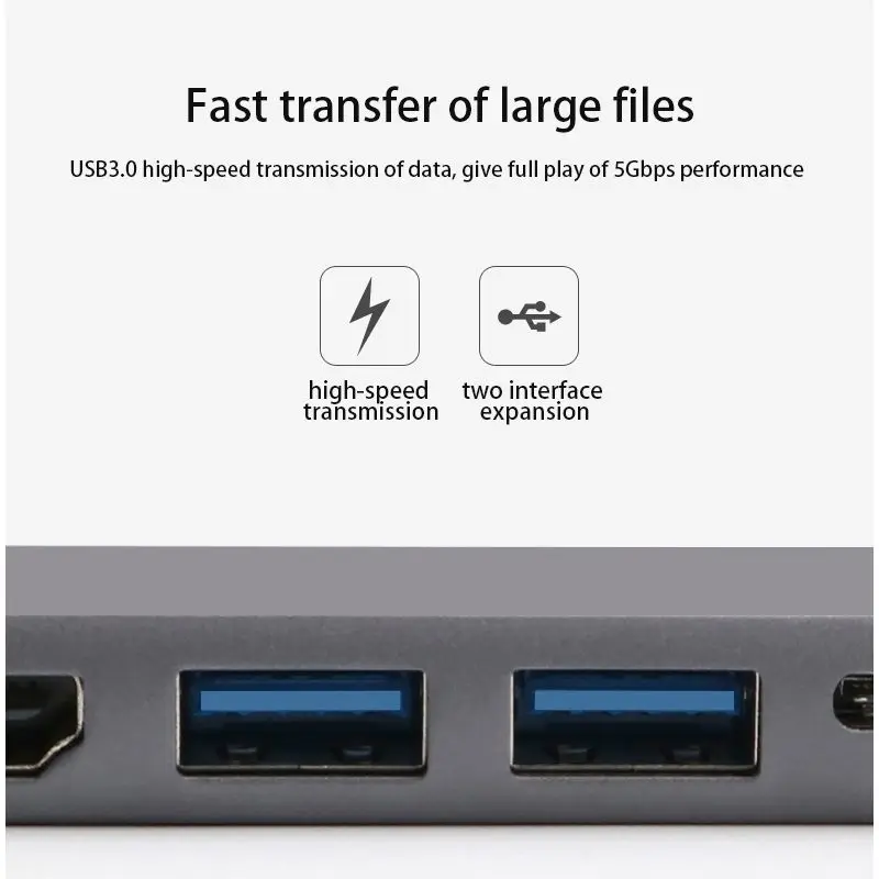 5 in 1 USB C Hub Hdmi Gigabit Ethernet Adapter for Macbook Pro Type to Rj45 Lan with USB-C Charger Port | Компьютеры и офис