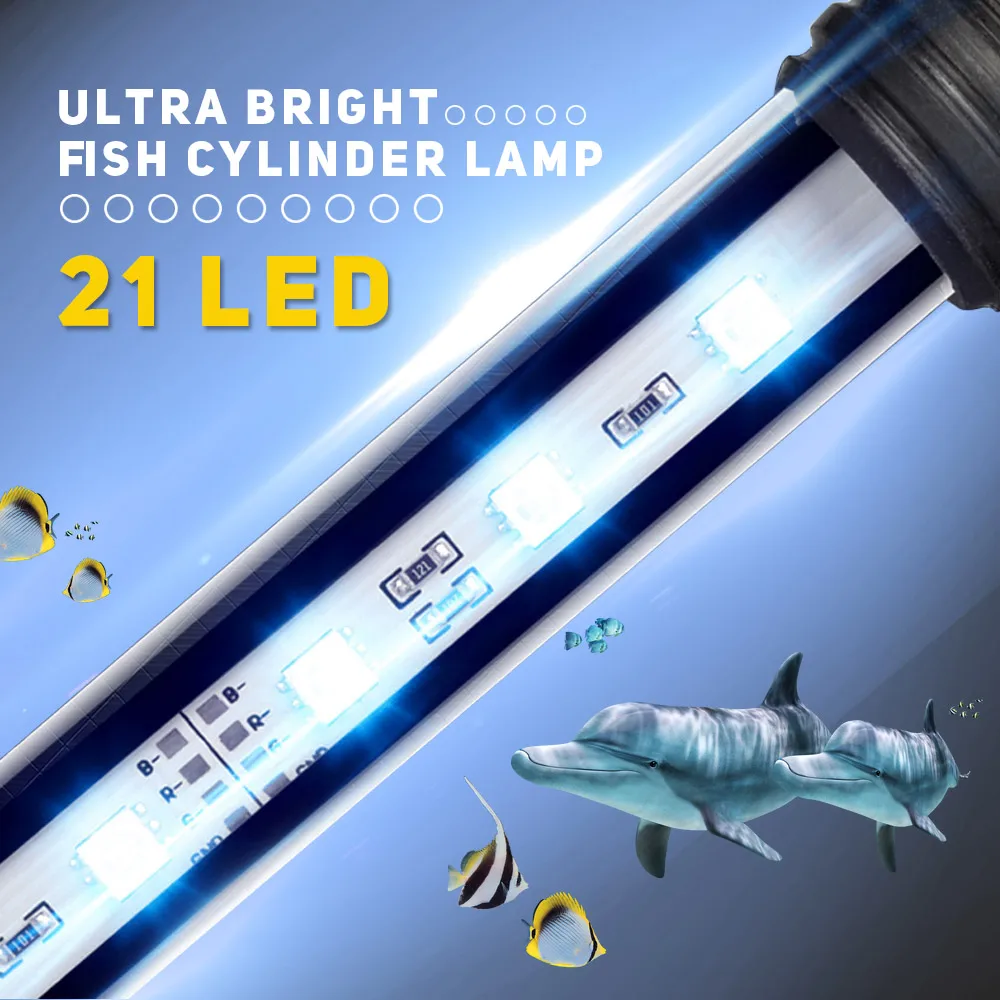 Погружной аквариумный аквариум RGB светодиодная лампа Светодиодная лента 19 см 29 39