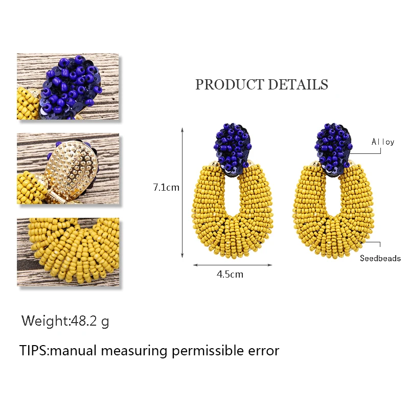 Женские Висячие серьги STRATHSPEY с геометрическими бусинами и блестками винтажные