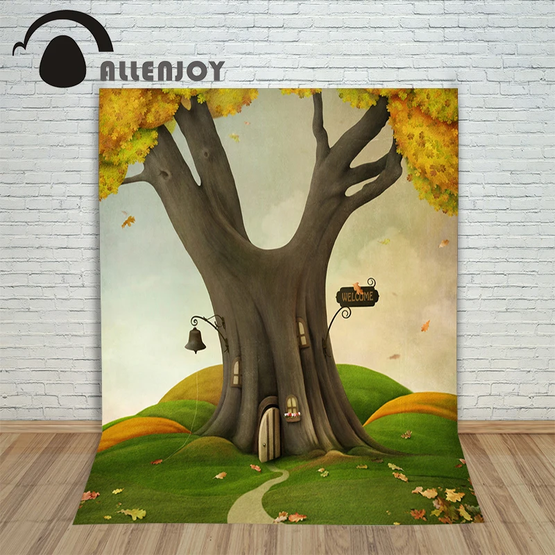 Allenjoy фон для съемок Treehouse мультфильм Луг осень профессиональная камера
