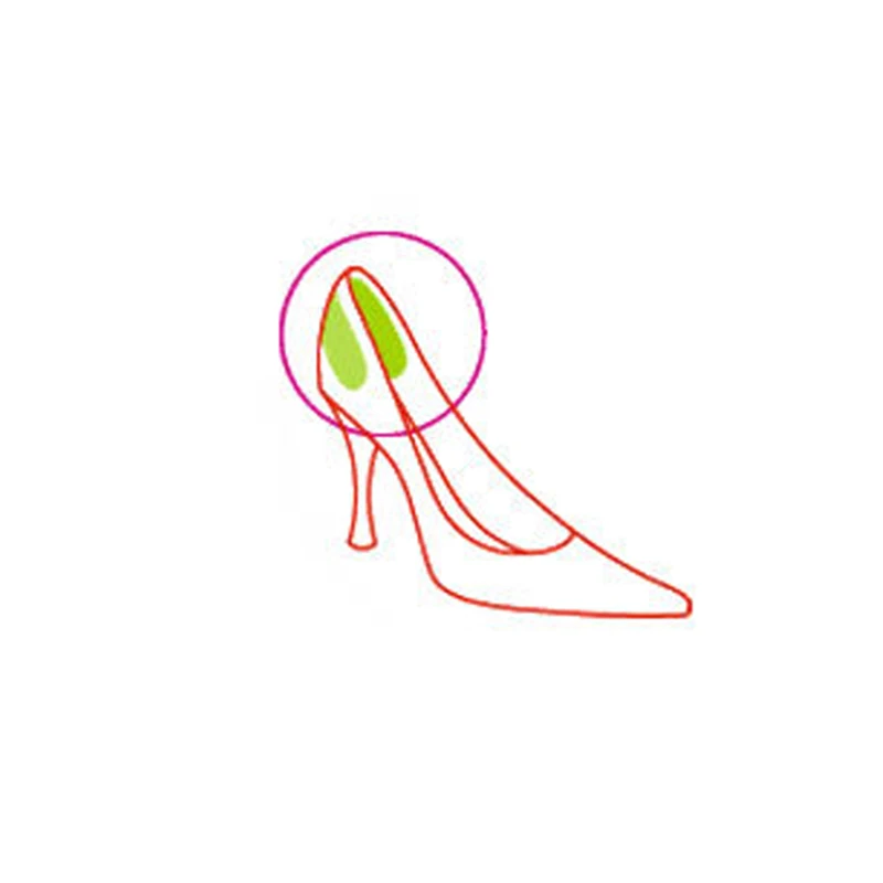 Силиконовые гелевые стельки для пятки 4 шт. обувь ухода за ногами ортопедические