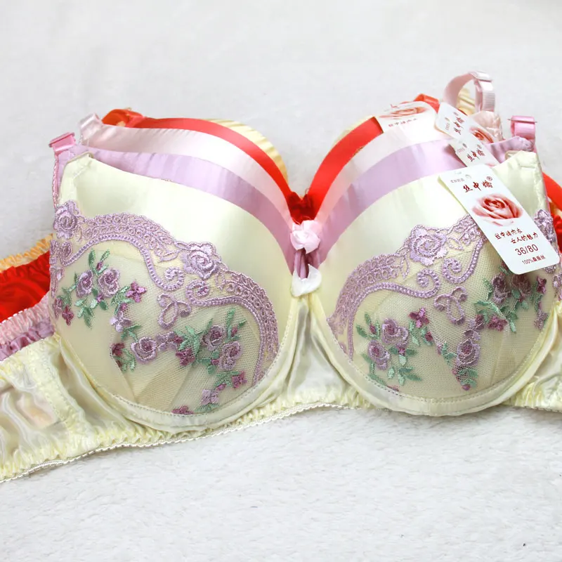 100% Silk bra Lace Breathing Health Care Underwear | Женская одежда