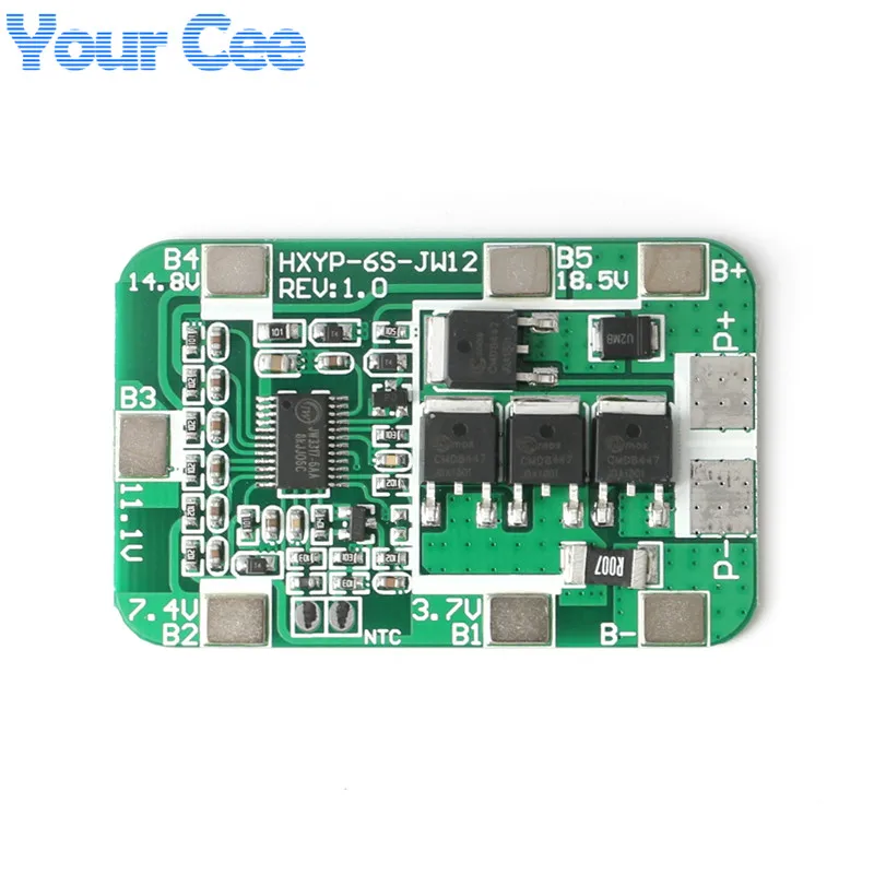 6 S 14A 22 2 V PCB BMS 18650 Защитная плата для литий ионный элемент литиевой батареи