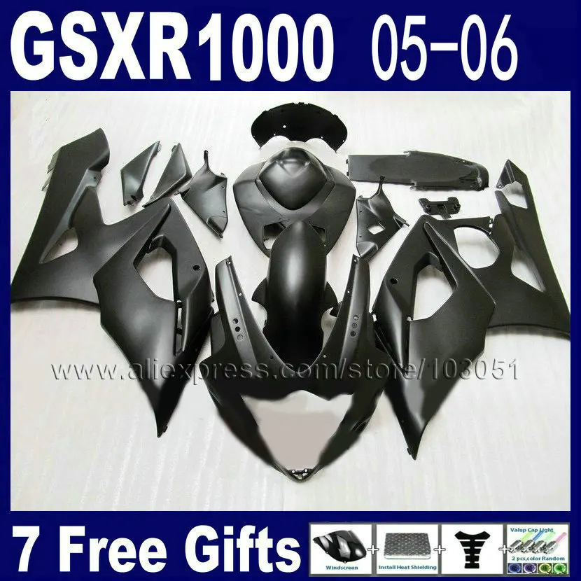 Литые под давлением Обтекатели набор для suzuki GSXR1000 2005 gsxr 1000 K5 2006 GSXR 05 06 плоская