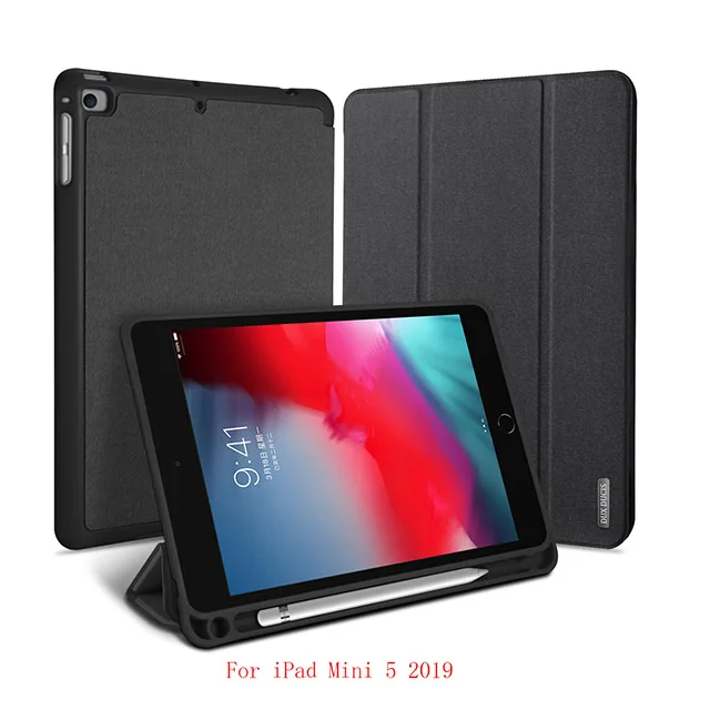 For iPad Mini 5 DUX DUCIS флип чехол для iPad Mini 5 Смарт TPU+ PU кожа чехол для планшета iPad Mini 5 Mini5 Mini 4 с пеналом - Цвет: For iPad Mini 5