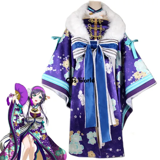 Love Live School Idol Project Tojo Nozomi Новогоднее кимоно юката платье униформа наряд аниме