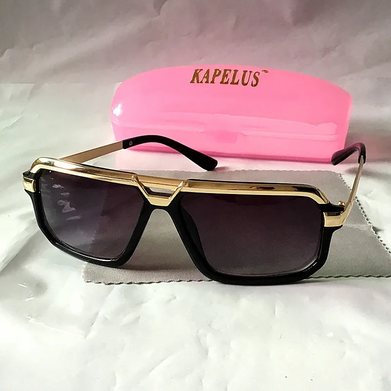 Kappelus коричневые солнцезащитные очки мужские уличные повседневные солнцезащитные очки Металлические солнцезащитные очки 4028B