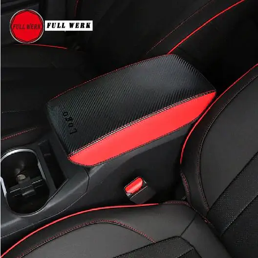 Водонепроницаемый кожаный чехол для подлокотника, защитный чехол для Subaru XV, подлокотник для сиденья, консольная панель, защитная подушка для хранения - Название цвета: Black with Plaid