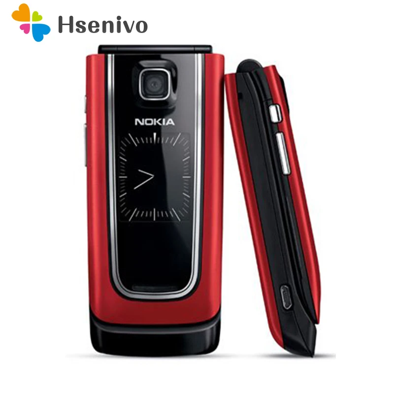 Nokia 6555 Восстановленный Оригинальный Раскладной сотовый телефон 3G Арабский Иврит