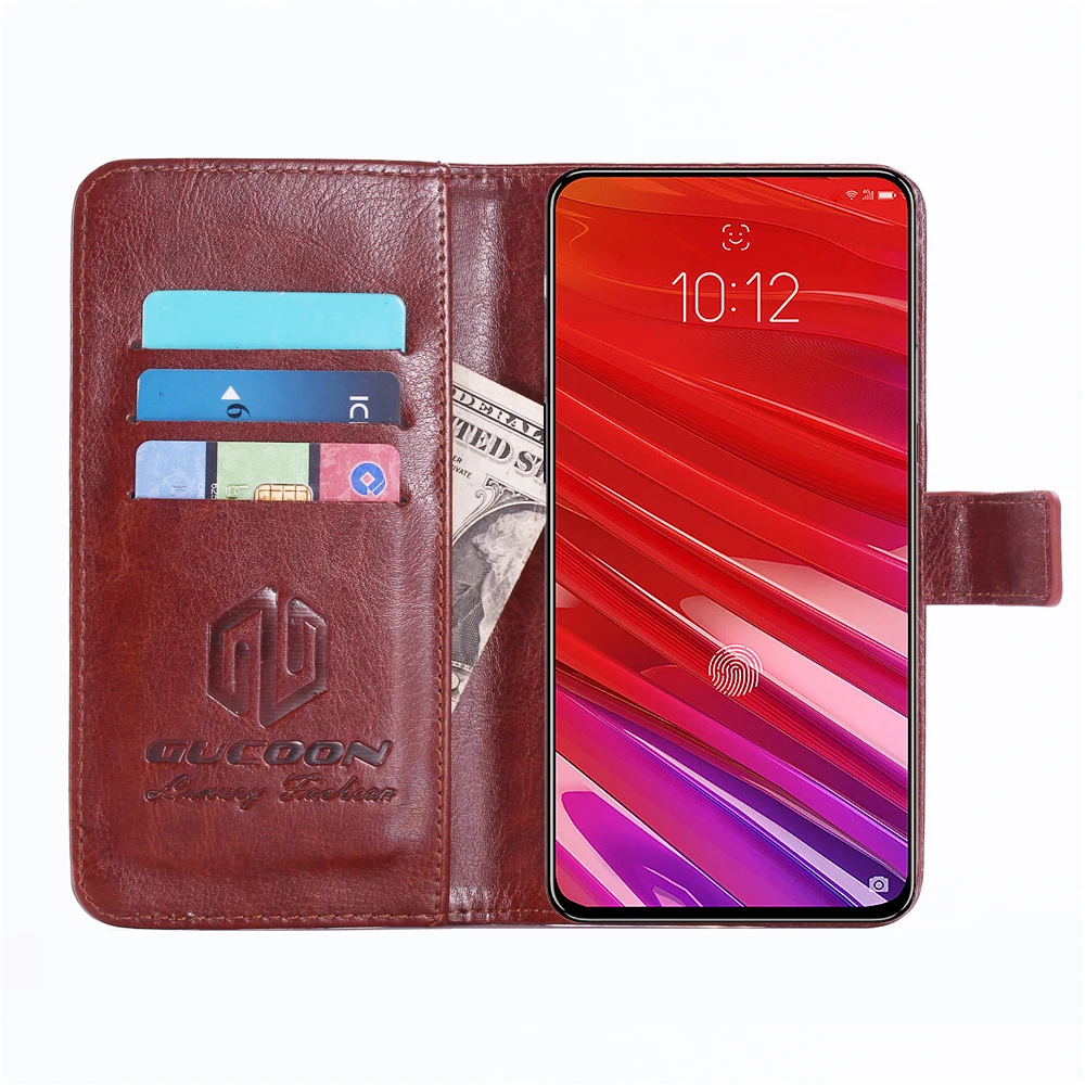 Классический чехол-бумажник GUCOON для lenovo Z5 Pro GT 855 Z5s чехол из искусственной кожи винтажный флип-чехол для Leagoo S10 модная сумка для телефона