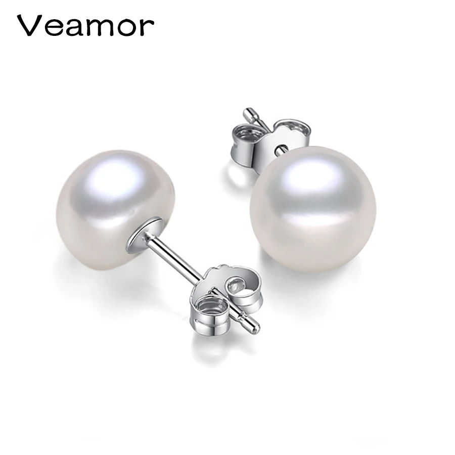 100% серьга из натурального пресноводного жемчуга жемчужные серьги стерлингового