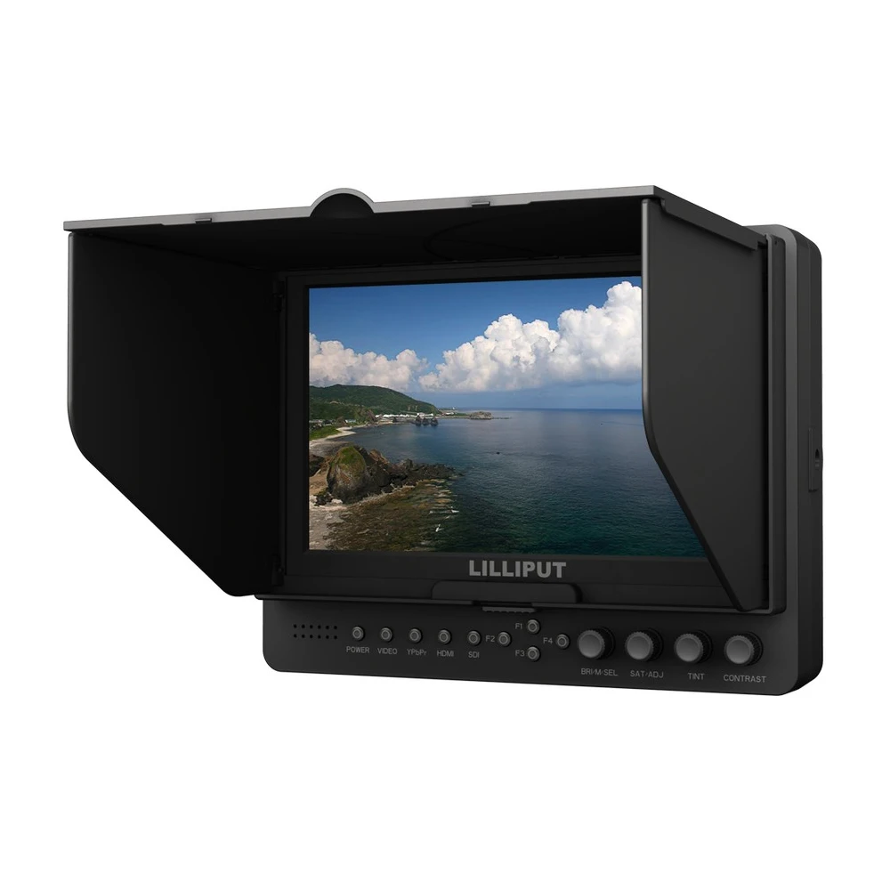 

LILLIPUT 665/S 7 "TFT LED HD-камера полевая верхняя HDMI 3G-SDI монитор, пиковый YPbPr HDMI SDI входной выход полевой монитор на камеру