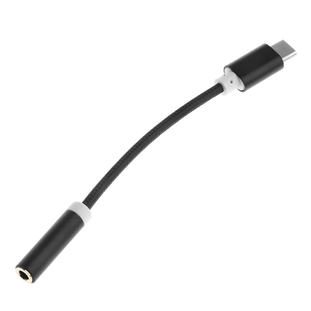 2 шт. нейлоновый Плетеный USB 3 1 Тип C до 5 мм Женский Разъем для наушников аудио