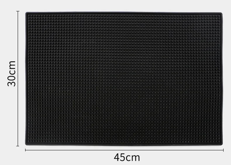 Черный коврик для парикмахерской гибкий ПВХ нескользящий материал салона