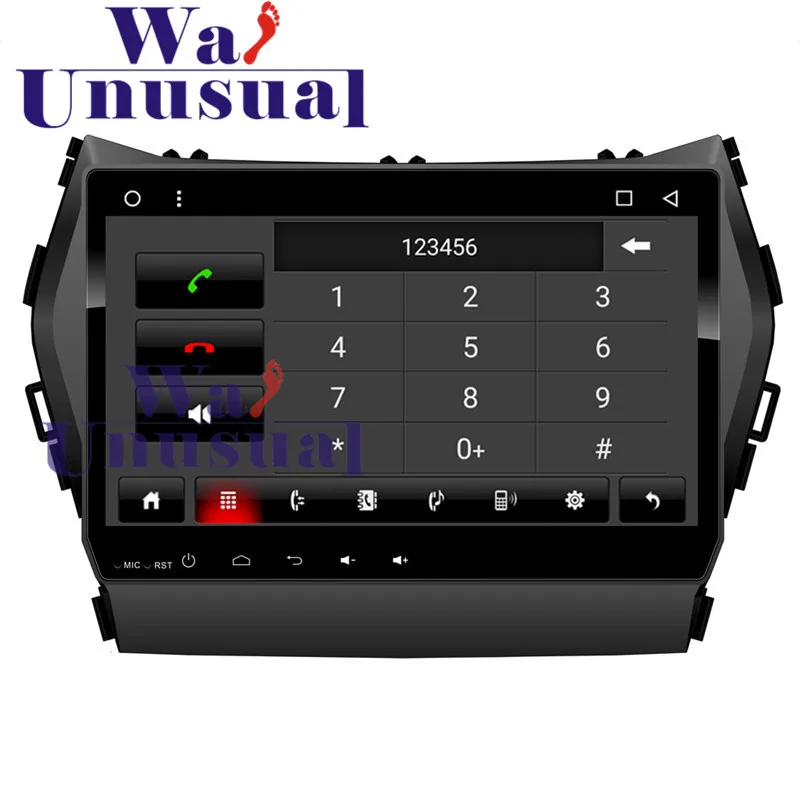 2 din Octa Core 9 дюймов Android 8 1 Автомобильная GPS навигация медиаплеер для Hyundai Santafe 2013