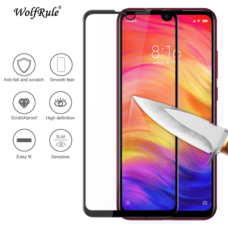 2 шт ЖК-экран протектор Xiaomi Redmi 7 Полный Клей закаленное стекло для полное покрытие