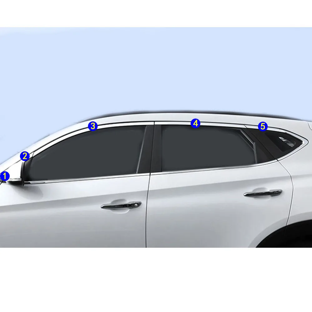Для Hyundai Tucson 2015 2016 2017 2018 стильная Палочка из нержавеющей стали стеклянный оконный