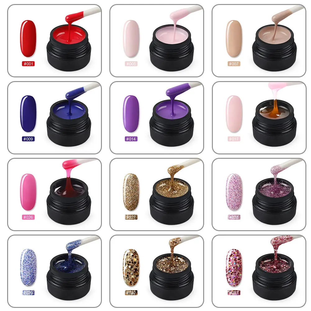 ONLY 12PCS COLOR GEL COSCELIA 12 шт. УФ гель маникюрный набор 36 Вт инструменты для ламп для маникюра Набор для гель-лака ногтей художественный Гель-лак для ногтей набор оранжевых палочек - Цвет: ONLY 12PCS COLOR GEL