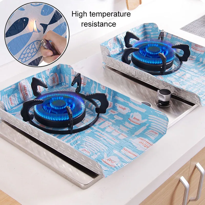 4 шт. газовая плита масляная алюминиевая фольга анти Подушка масло