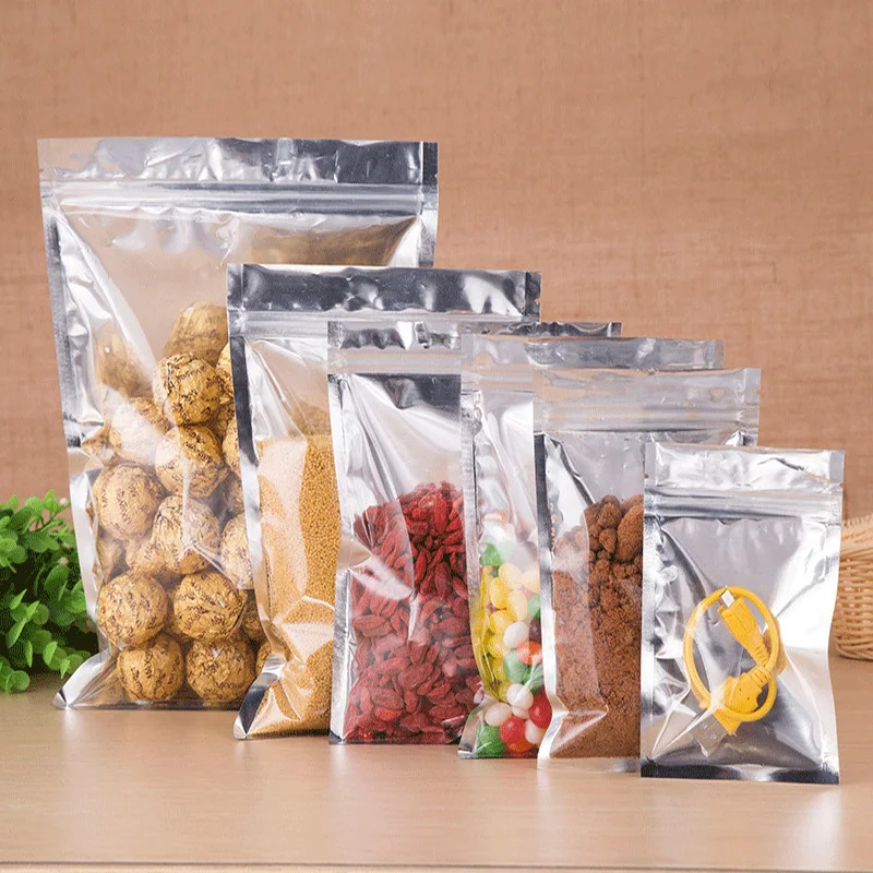 100 шт./1 лот Алюминий Фольга Bag13* 7cm-18*26 см гайки& конфеты и Чай& Snack алюминиевая фольга Кухня упаковка и само-герметизирующий пакет