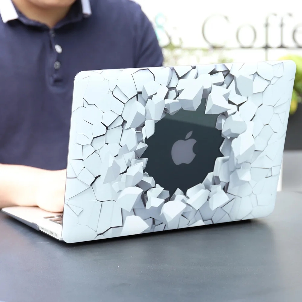 3D взрывозащищенный каменный Дизайн Жесткий Чехол для нового Macbook Pro 13 15 Touch bar Air 11 12 13 A1932 с клавиатурой