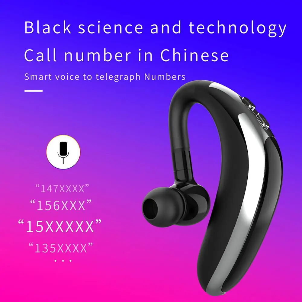 1 шт. Bluetooth V5.0 наушники с приводом беспроводной крючок дизайн удобный мобильный