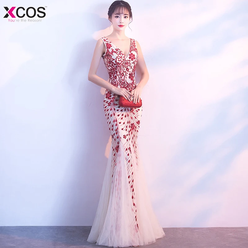2018 платье для выпускного вечера es Robe De Soiree черное красное настоящая фотография v