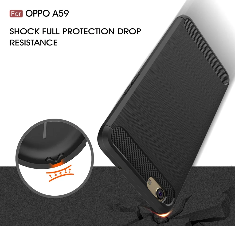 Keysion телефон чехол для OPPO F1S A59 окружающей среды углерода Волокно мягкие ТПУ