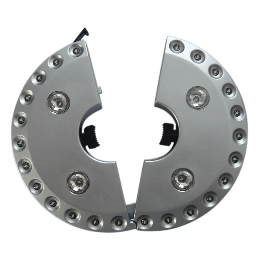 Уличный садовый зонт беспроводной светильник для стойки черный/белый 28