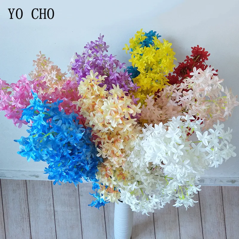 YO CHO 1 шт. цветок вишни шелковые искусственные цветы украшения для дома DIY