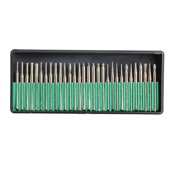 20/30 шт. 3 мм шлифовальная режущая головка Сверла хвостовик алмазные Dremel роторные