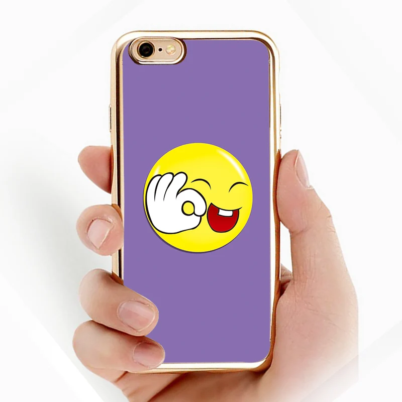 Для iPhone 6 плюс S 7 Plus покрытие TPU телефон Shell случаях Улыбающееся лицо (взять для