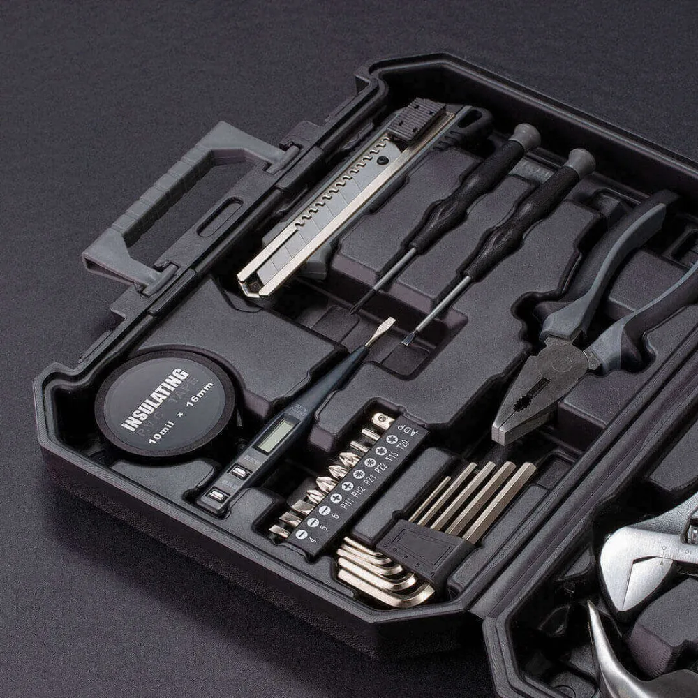 Фото XIAOMI JIUXUN 60/12 в 1 DIY Набор инструментов общий бытовой ручной инструмент с отверткой XIAOMI JIUXUN 60/12 в 1 DIY Набор инструментов общий бытовой ручной инструмент с отверткой