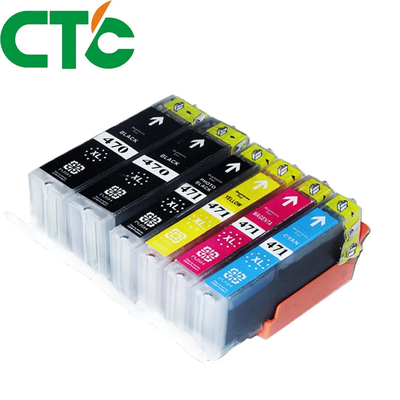 Чернильный картридж PGI 470 CLI471XL 6 упаковок совместимый с Canon Pixma MG5740 MG6840 MG7740 TS5040 TS6040 TS