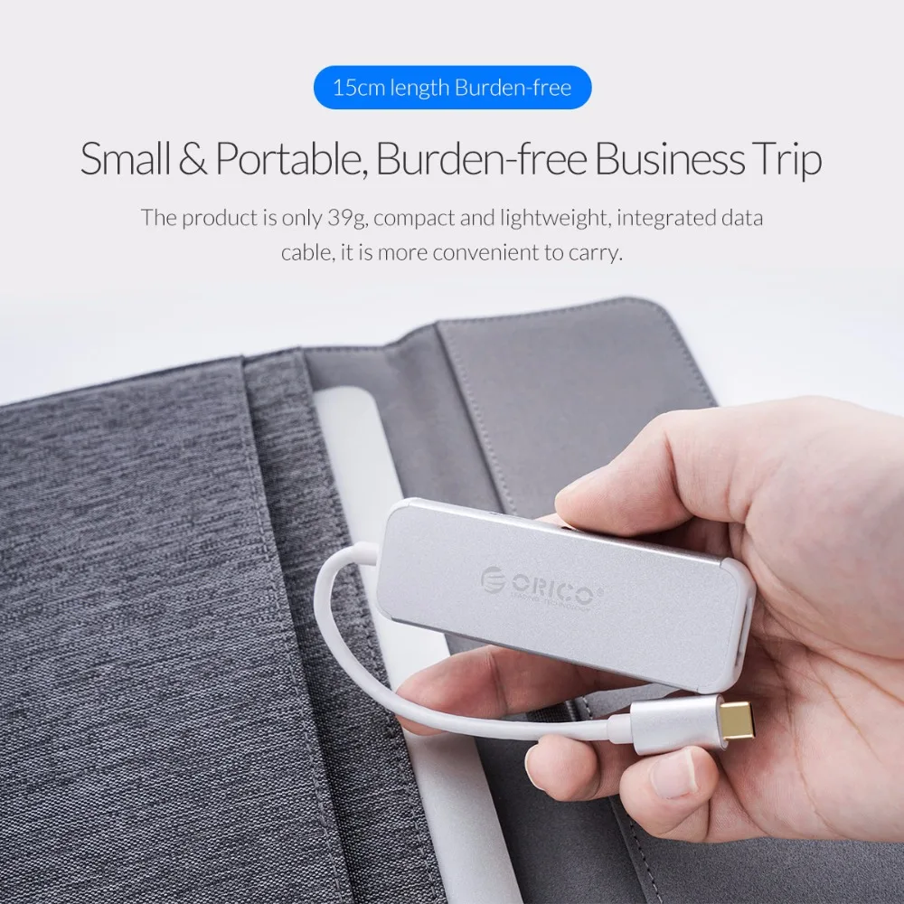 ORICO 3 в 1 USB-C концентратор тип-c к HDMI зарядное устройство адаптер 4 к HD USB3.0 сплиттер конвертер для MacBook samsung Galaxy huawei mate P20