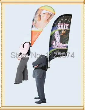Каплевидный перышко прямой Летающий рюкзак флаг баннерная подставка для рекламы