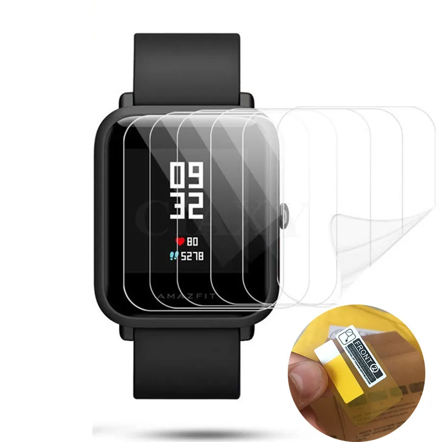 CIAXY рамка для часов Amazfit Bip Youth Смарт часы 3D мягкая ТПУ Защитная пленка экрана Xiaomi