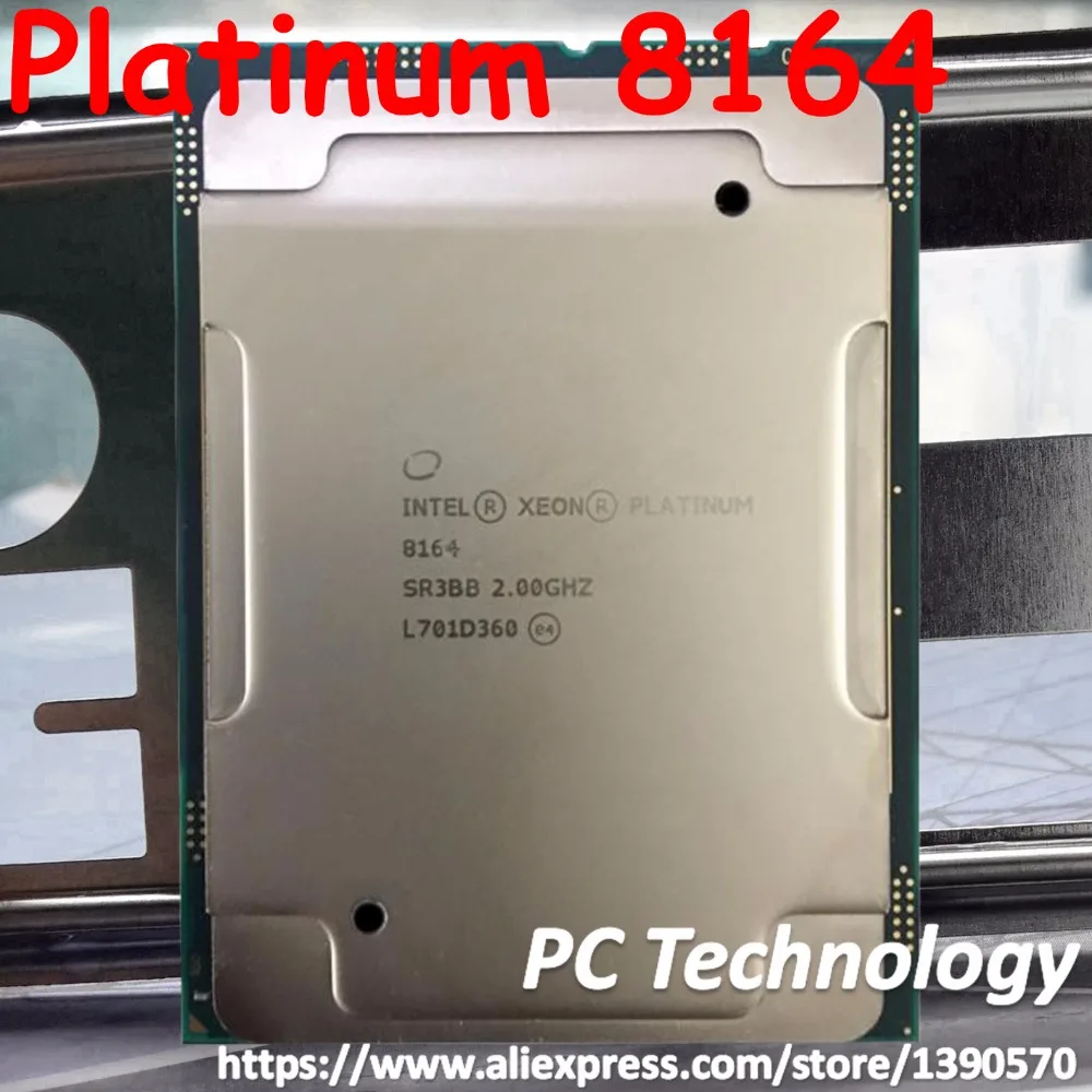 Оригинальный процессор Intel Xeon Platinum 8164 SR3BB Platinum8164 Кэш-память 35 75 МБ 2 00 ГГц 26 ядер 150