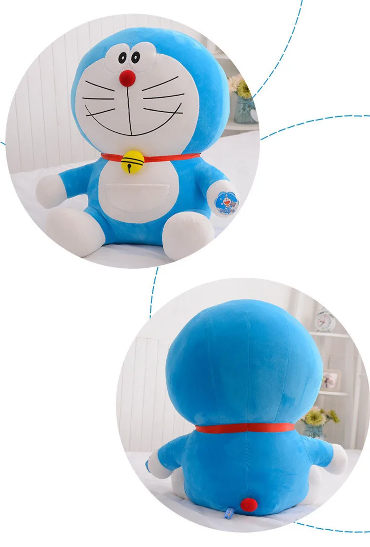 48 см, 68 см гигантские большие японский Doraemon фигурка, плюшевая игрушка мягкая кукла кошка чучело игрушки Детская кукла на день рождения подарок