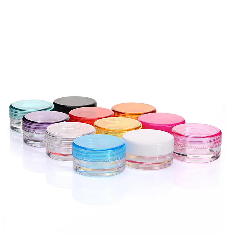 50pcs/set 3g/ 5g 11 Colors Cosmetic Empty Jar Pot Eyeshadow Makeup Face Cream Container Bottle for Skin Care Tool RB04 | Красота и